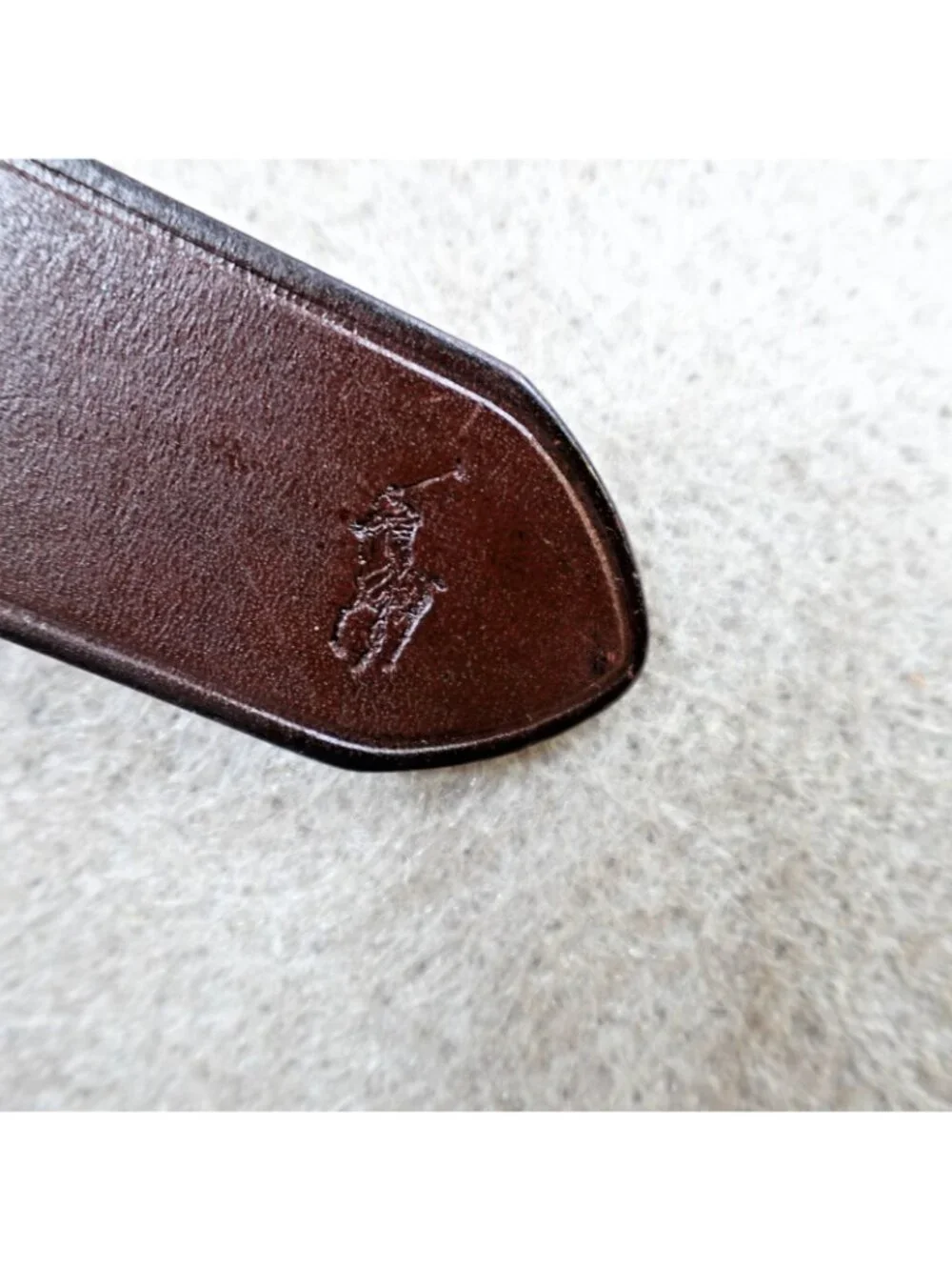 Polo Ralph Lauren Mens Belt 40 Brown Solid